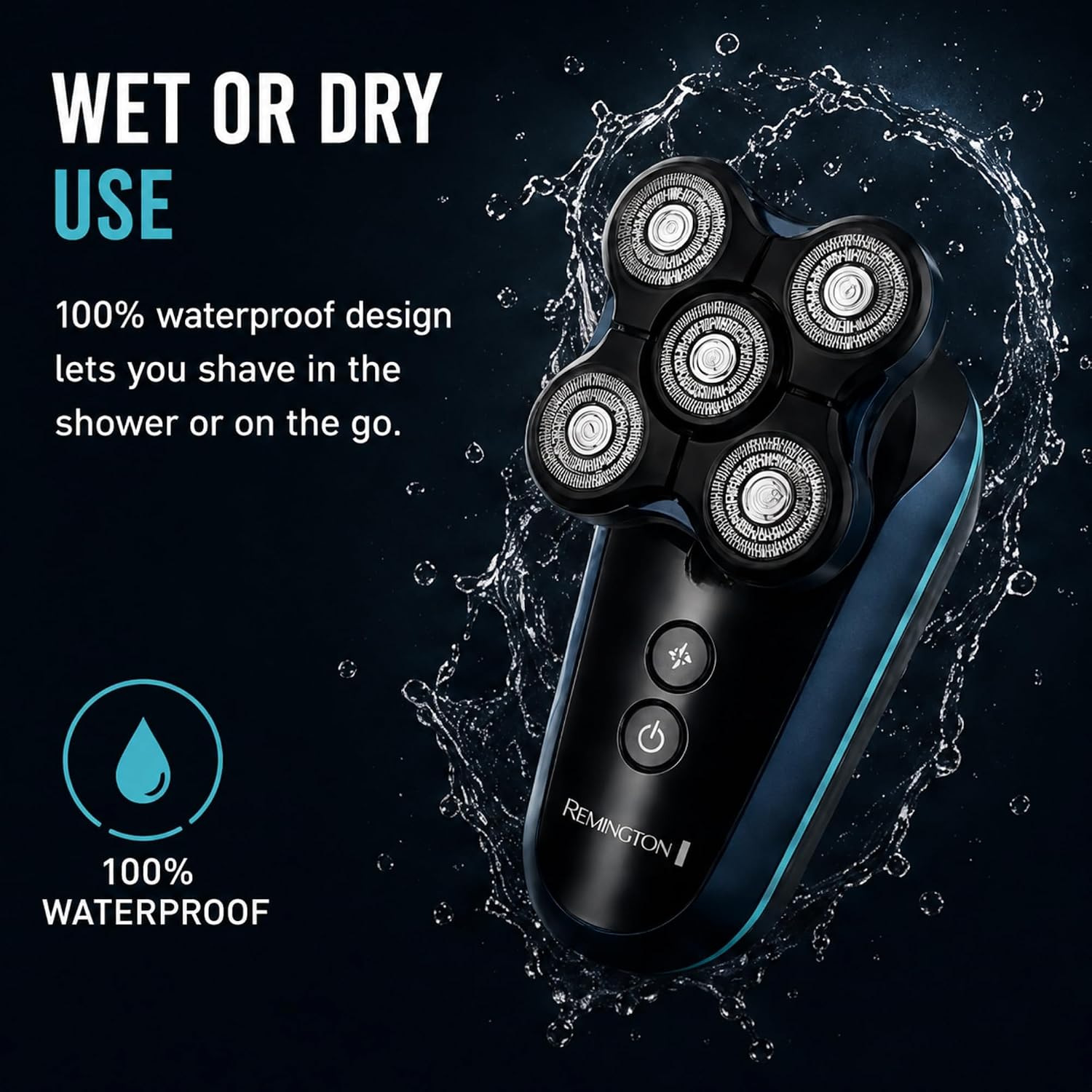 Remington Balder Head & Beard Shaver for Men. Rotary Wet & Dry Razor - Image 9
