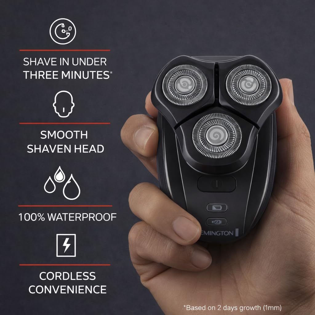 Remington Balder 3 Head Shaver for Men. Dual-Track Rotary System - Image 3