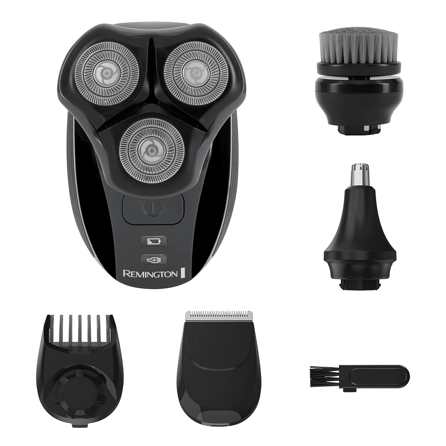 Remington Balder 3 Head Shaver for Men. Dual-Track Rotary System