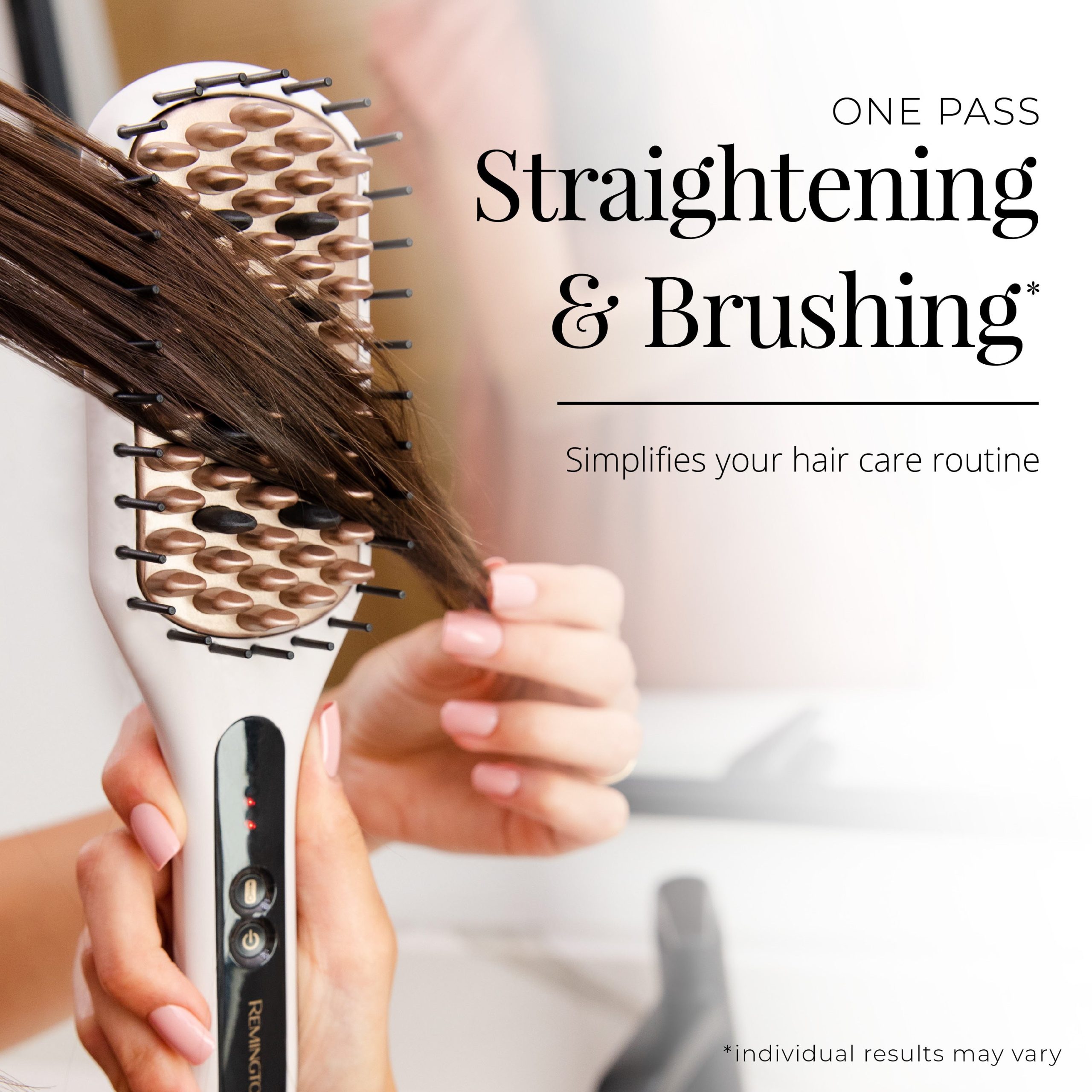 Shine Therapy™ Argan Oil & Keratin Infused Straightening Brush - Image 4